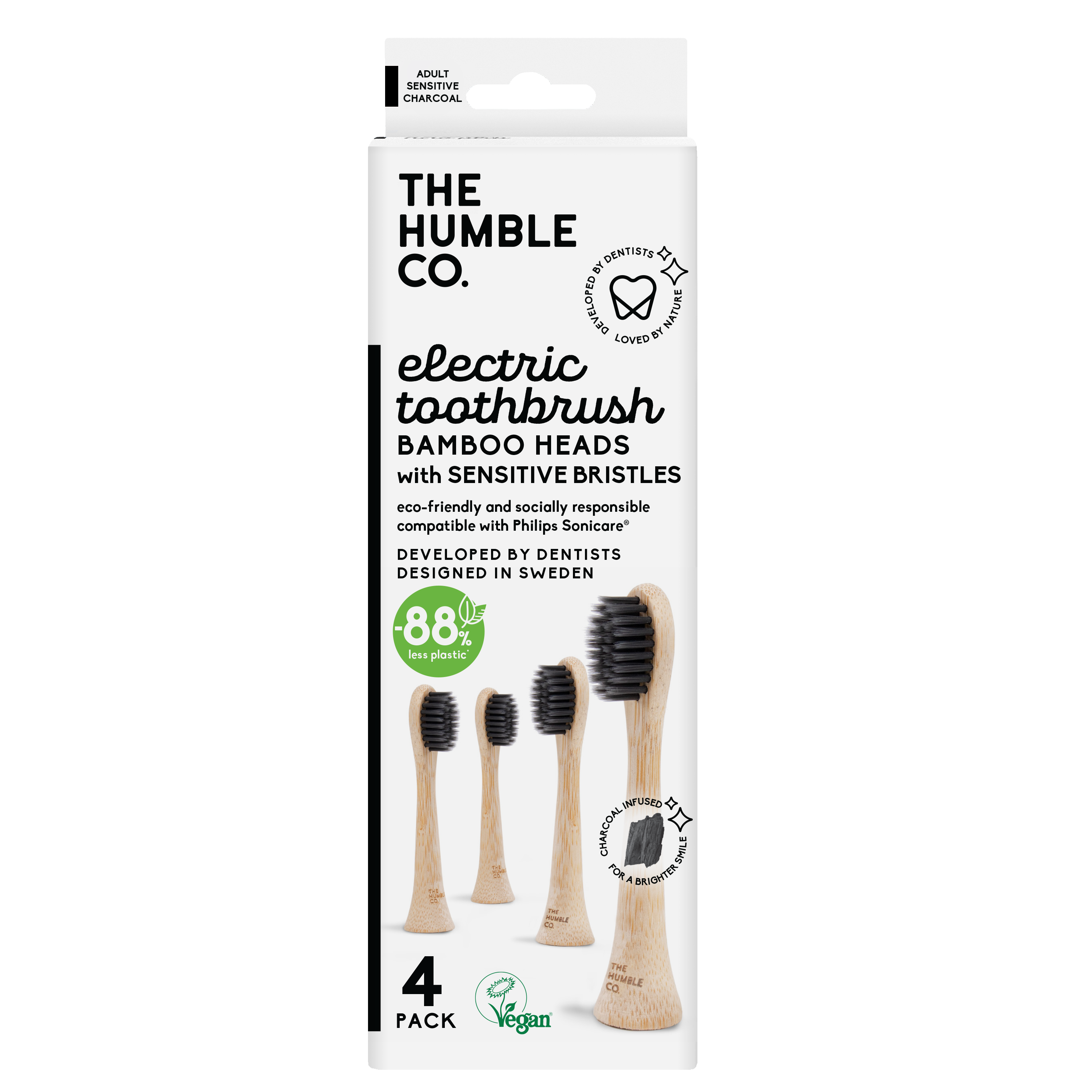バンブー電動歯ブラシ用替えブラシ（Sonicare®用）